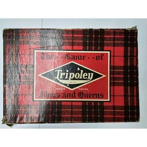 Vintage Tripoly Game Board Card Game